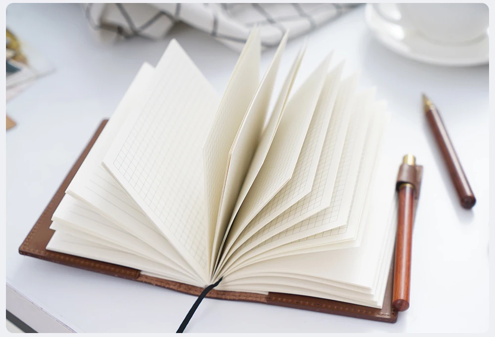 Натуральная кожа блокнот планировщик обложка книги A5 B6 A6 для MD дневник Bullet Journal Рисование Sketchbook