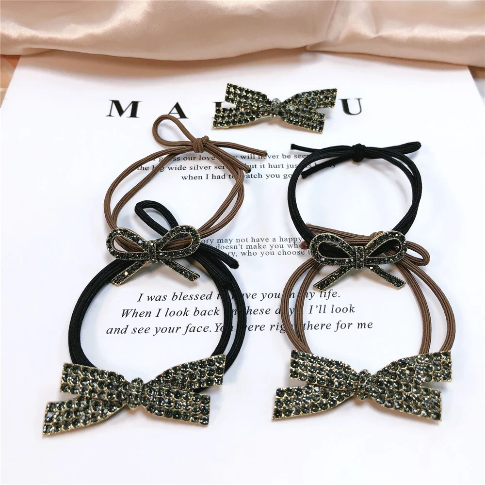 Для девочек с украшением в виде кристаллов Ботильоны на заколки для волос