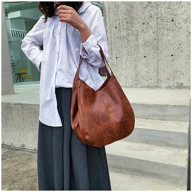 

Top Brand Fashion Shoulder Bags Large Capacity Simple Handbags Casual Famale Wallets Handbags Purses Women Bag Luxury Bags