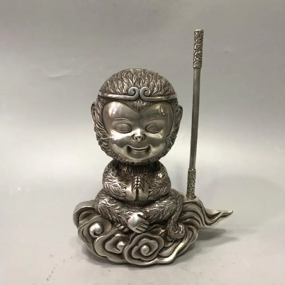 

Exquisite White Copper Monkey Ornaments