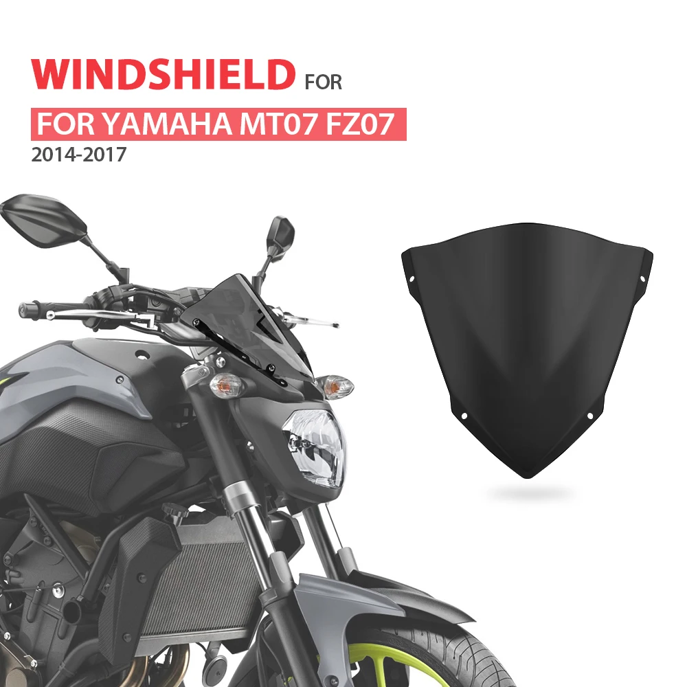 Ветровое стекло для YAMAHA MT 07 2017 лобовое MT07 MT-07 FZ07 2014 2015 2016 аксессуары мотоциклов |