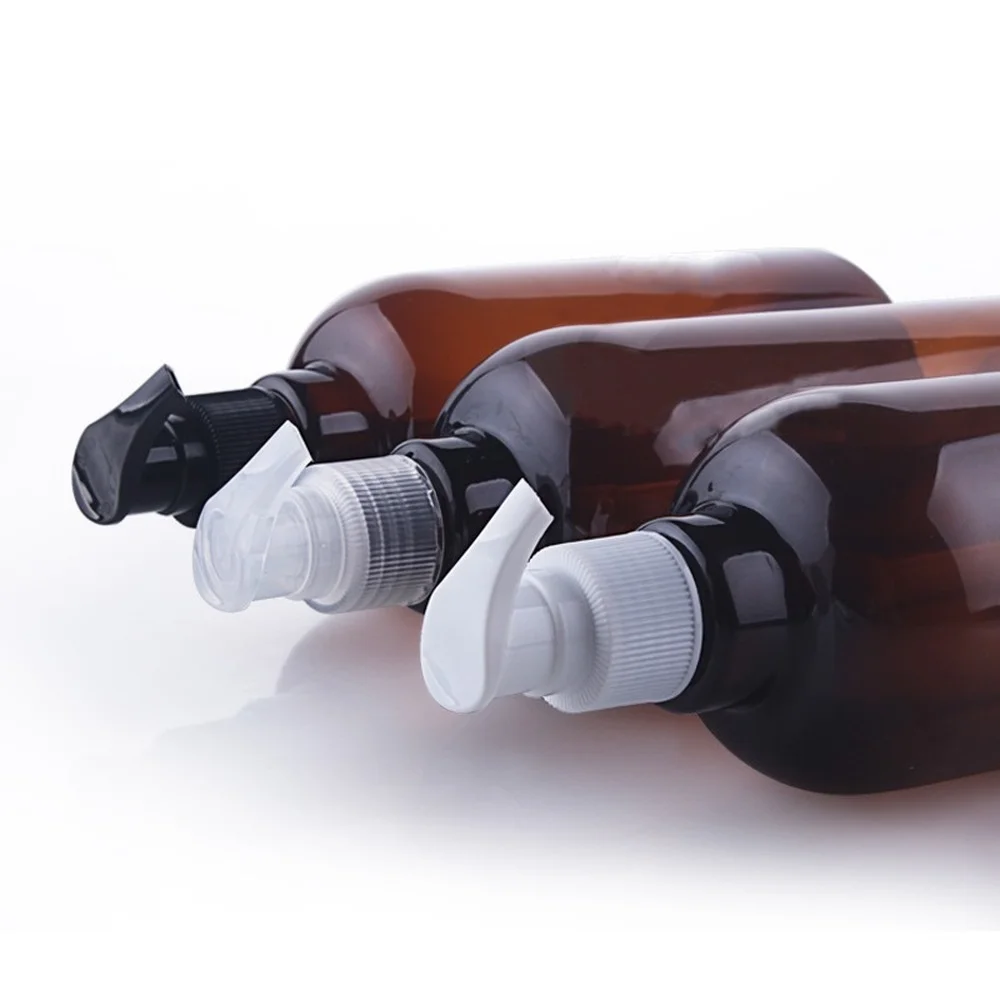 10 шт пластиковых бутылок пустой шампуневый диспенсер с коричневый косметический