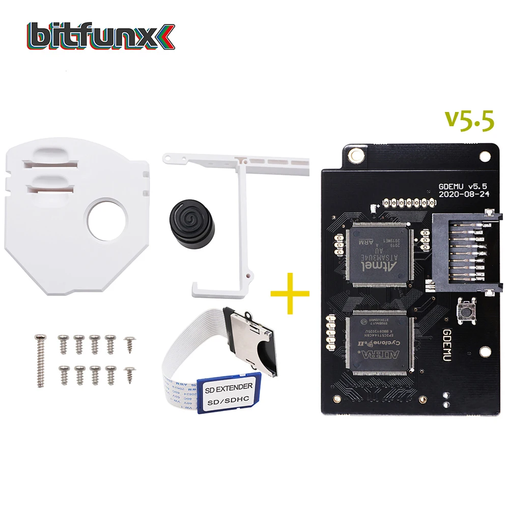 Bitfunx DC V5.5 GDEMU оптический привод доска для моделирования DreamCast и белый/черный пульт