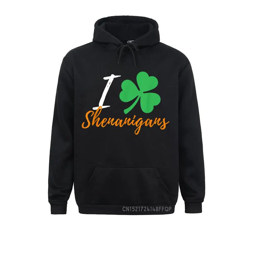 

I Clover Shenanigans - Irish St Patricks Day Pullover ComicsParty Long Sleeve Hoodies Fall Coupons Student Sweatshirts