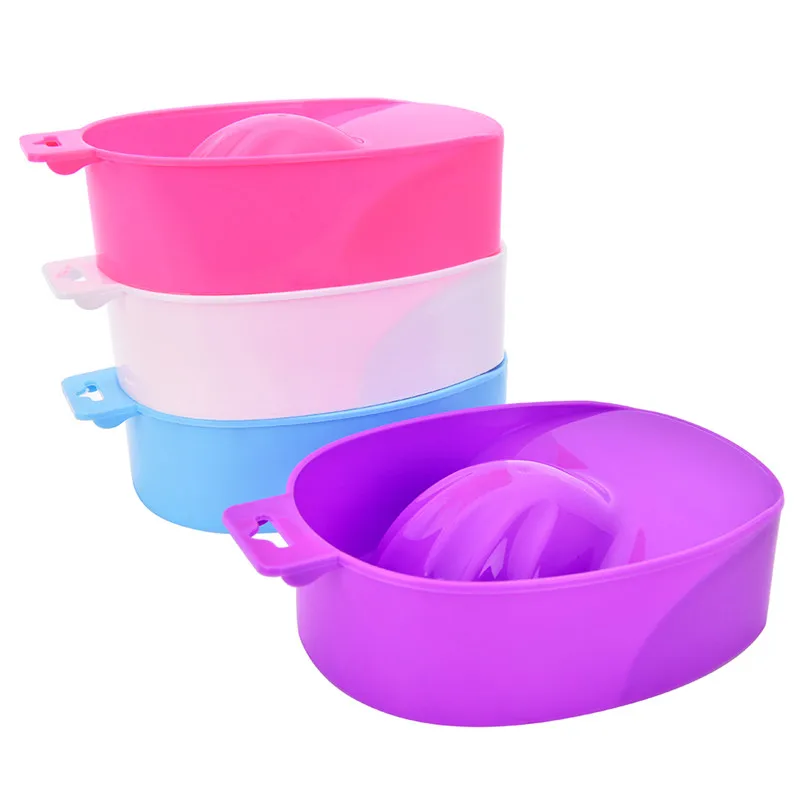 

AACAR 1 PC Nail Art Hand Wash Remover Soak Plastic Bowl Nail Bath Manicure Tool