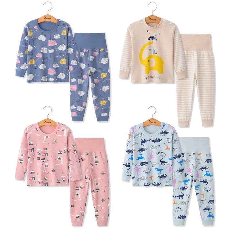 

Kids Pajamas Long Sleeve Cartoon Children Pajamas For Girls Boys Pyjamas Kids Baby Girl Clothes Suits Boy Sleepwear Nightwear