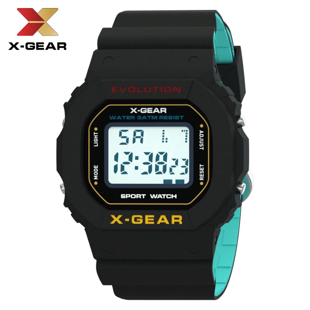 

X-GEAR 2019 Men Watches Fashion Super Classic Digital Watch Unisex Male wristWatch Rectangle Children Sport Watches