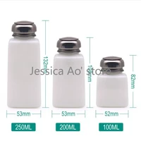 100 200 250ml white plastic press pumping alcohol bottle rosin soldering cleaner bottle washing water dispenser flux bottle
