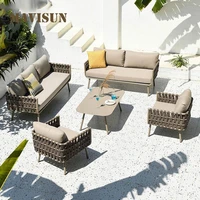 outdoor design sofa modern northern europe minimalist villa courtyard patio leisure rattan chair garden terrace furniture set