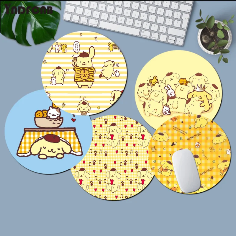 

YNDFCNB New Design Cute Pompompurin Dog Rubber Mouse Durable Desktop Mousepad gaming Mousepad Rug For PC Laptop Notebook