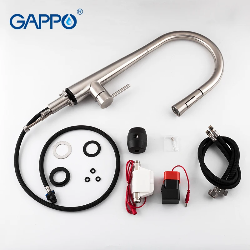 gappo smart sensor kitchen faucets pull out touch control stainless steel kitchen mixer touch faucet for kitchen sink taps free global shipping