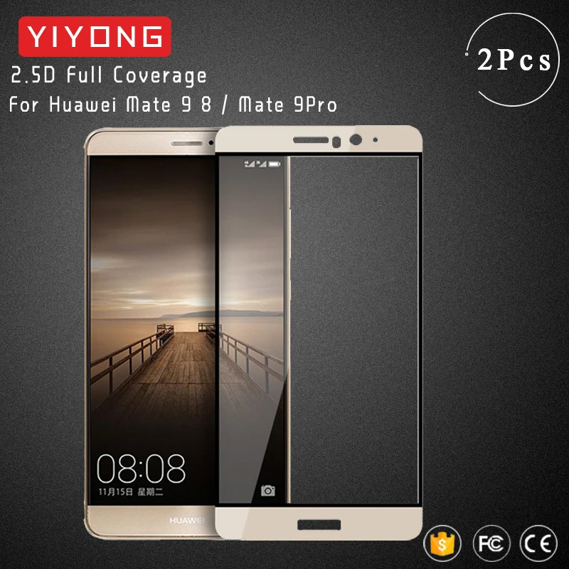 YIYONG полное покрытие экрана стекло для Huawei Mate 9 8 закаленное Защита Lite Pro Mate9 Mate8