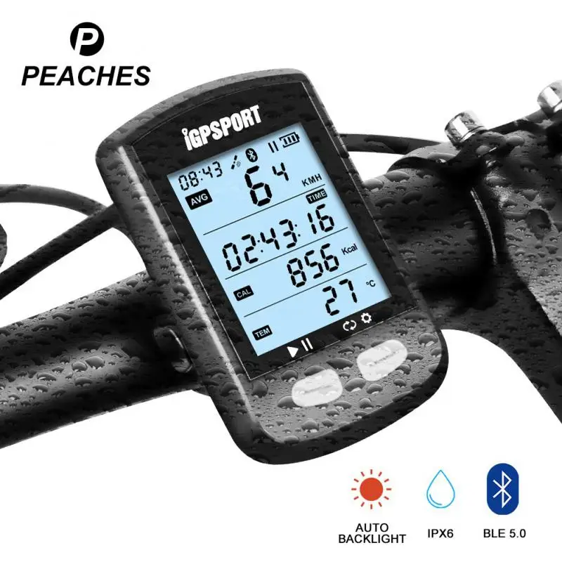 

Bike Computer Wireless GPS Speedometer Waterproof Road Bike MTB Bicycle Bluetooth ANT+ Heart Rate Cadence Cycling Computers