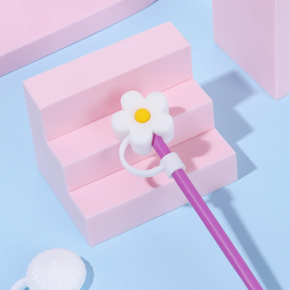 Креативная силиконовая соломенная пробка многоразовая Пылезащитная крышка в