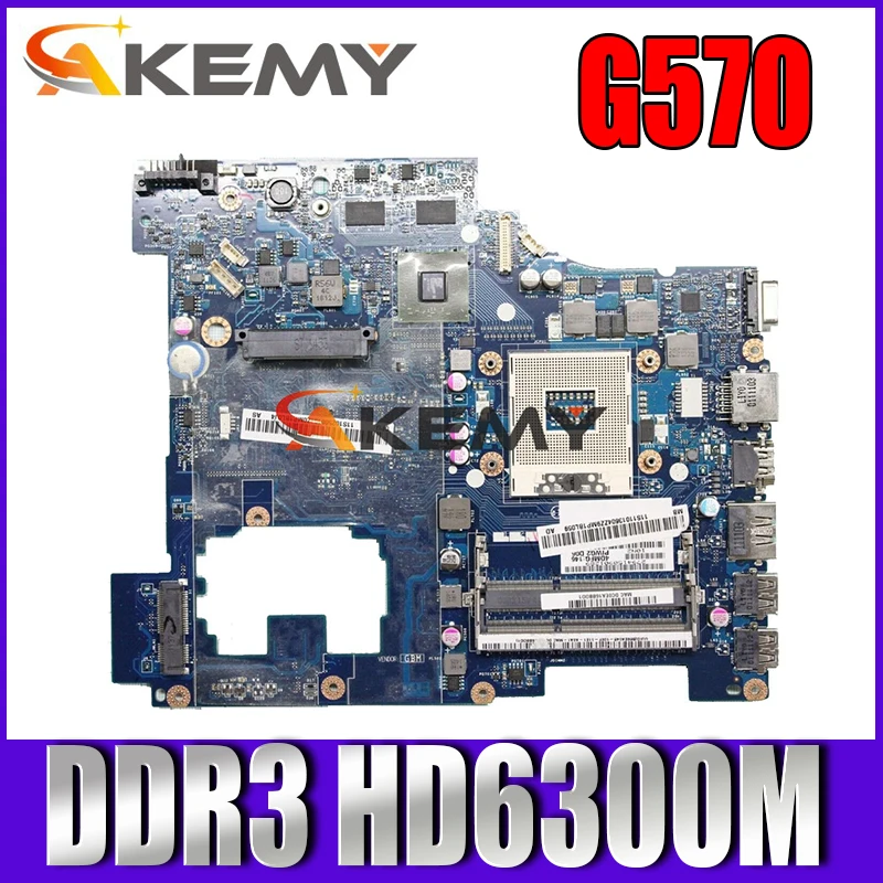 

Akemy PIWG2 LA-6753P основная плата для Lenovo G570 Материнская плата ноутбука HM65 DDR3 HD6300M видеокарта