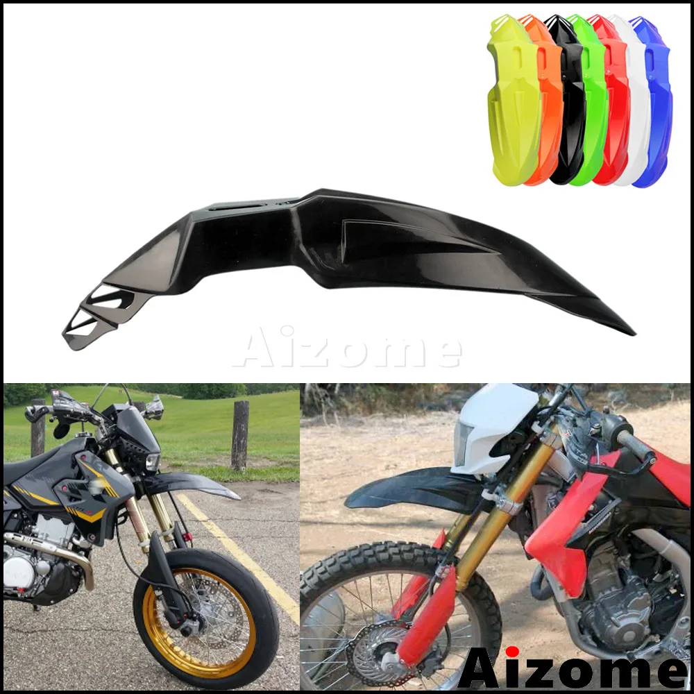 Универсальный брызговик Supermoto для Honda Yamaha Kawasaki Suzuki DR Z400SM KLR KLX KX XT YZ EXC XC SX TE переднее