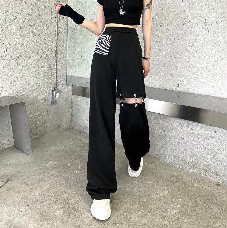 

Streetwear Cargo Pants Sweat Pants Women Women Casual Joggers Black High Waist Loose Female Trousers Korean Streetwear Women