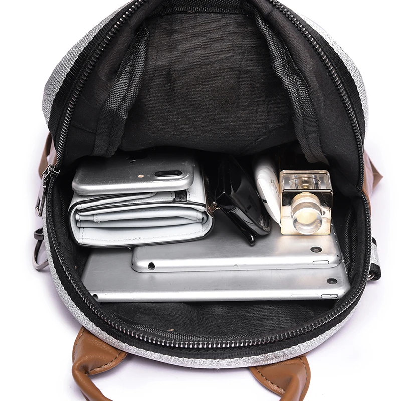 

Retro leisure Women's backpack high quality Pu single shoulder bag waterproof messenger bag travel bag easy to clean