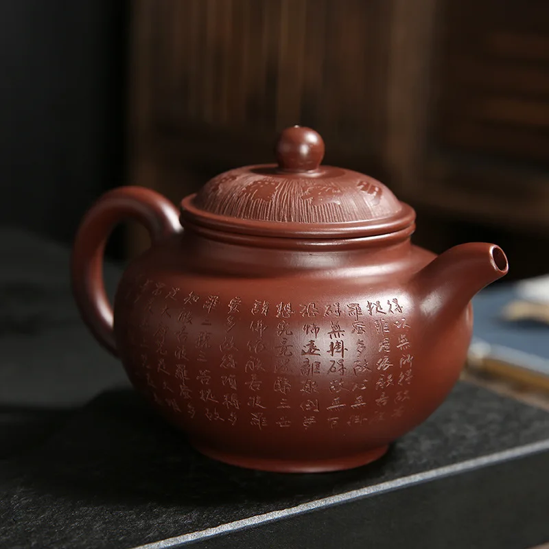 

Yixing Yixing Clay Teapot Entirely Handmade Teapot cinnabar clay Kung Fu Teapot pao cha hu Purple Tea Set Customizable Manufactu