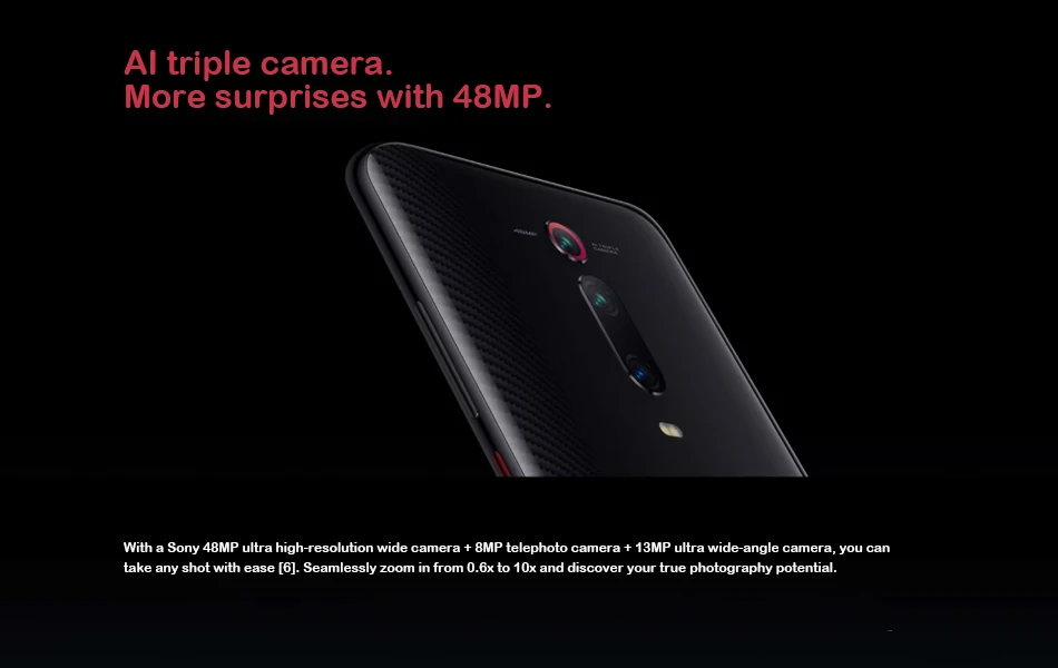Глобальная версия Xiaomi Mi 9T 6 ГБ ОЗУ 64 Гб ПЗУ Xiaomi Mi ПЗУ Snapdagon 730 Octa 6,39 дюйма 4000 мАч AMOLED дисплей 48MP Al Тройная камера