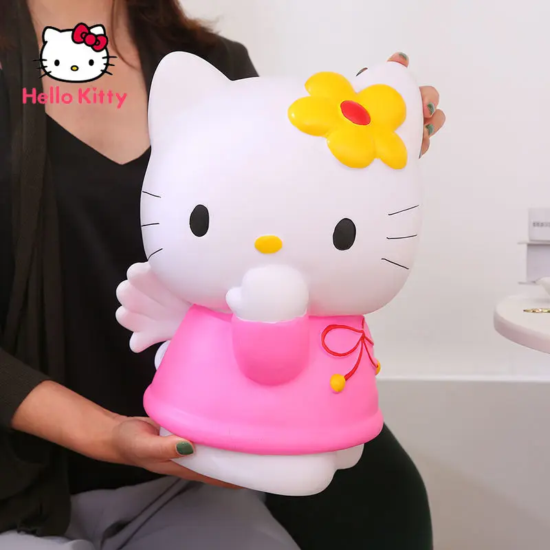 

Hello Kitty Vinyl Anti-fall Piggy Bank Large Creative Cute Children's Change Piggy Bank