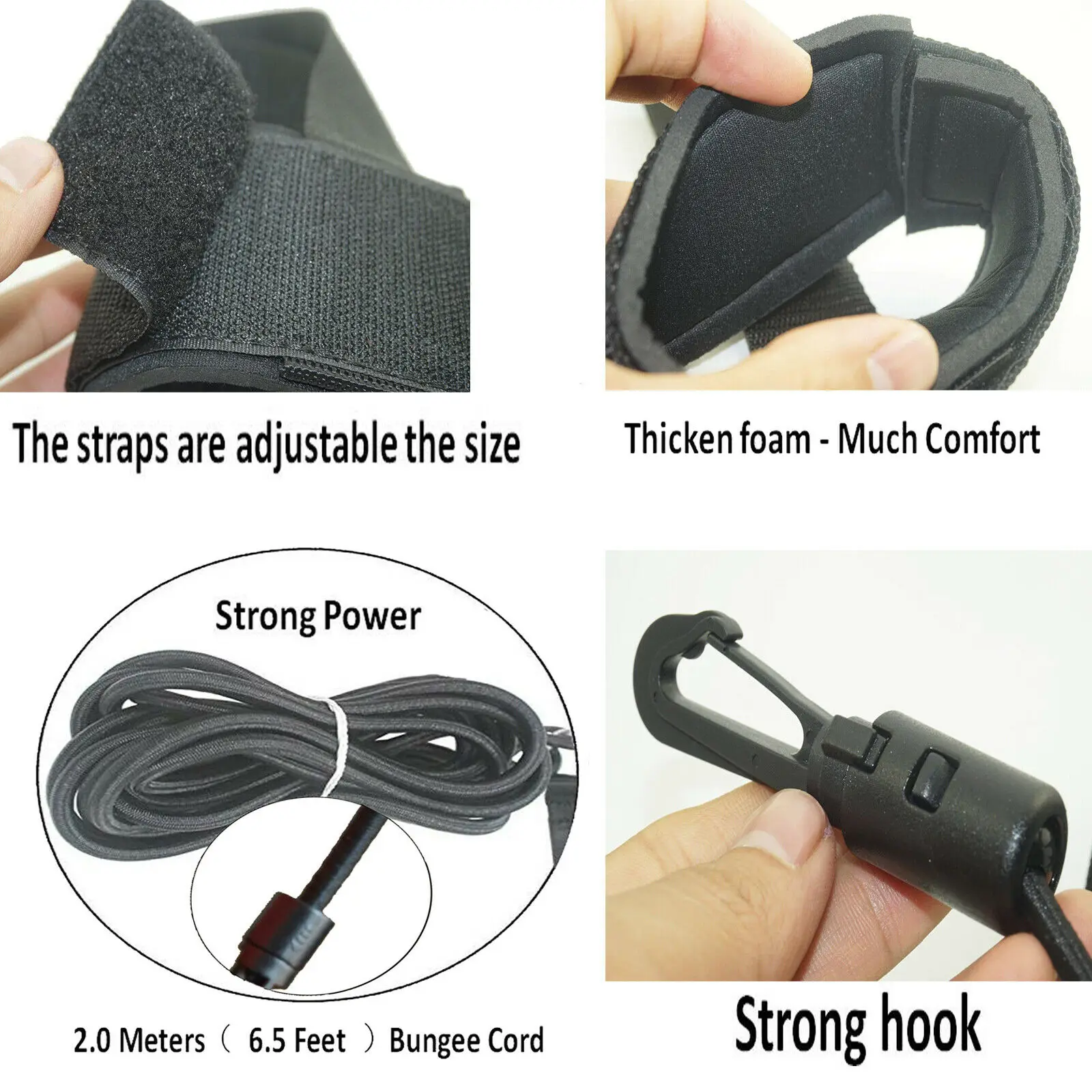 Swim Ankle Strap Stationary Swimmer Swim Lap Swim Training Leash Swim Belt- NEW