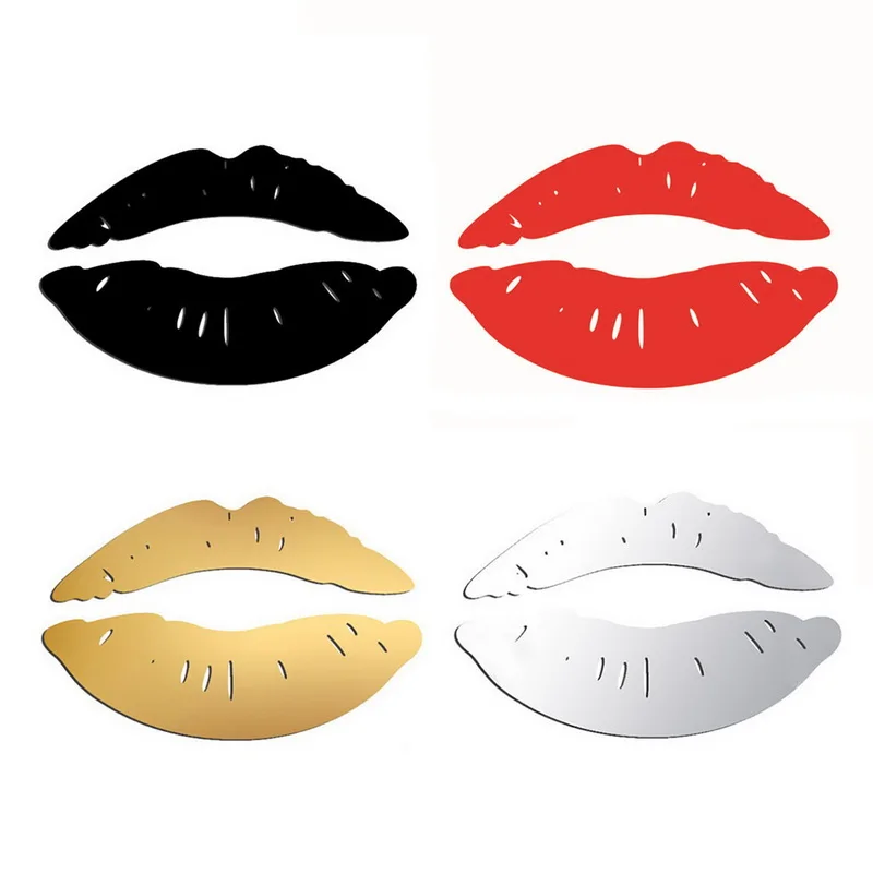 Горячие 3D зеркало губ Макияж наклейки на стену креативный арт обои наклейка