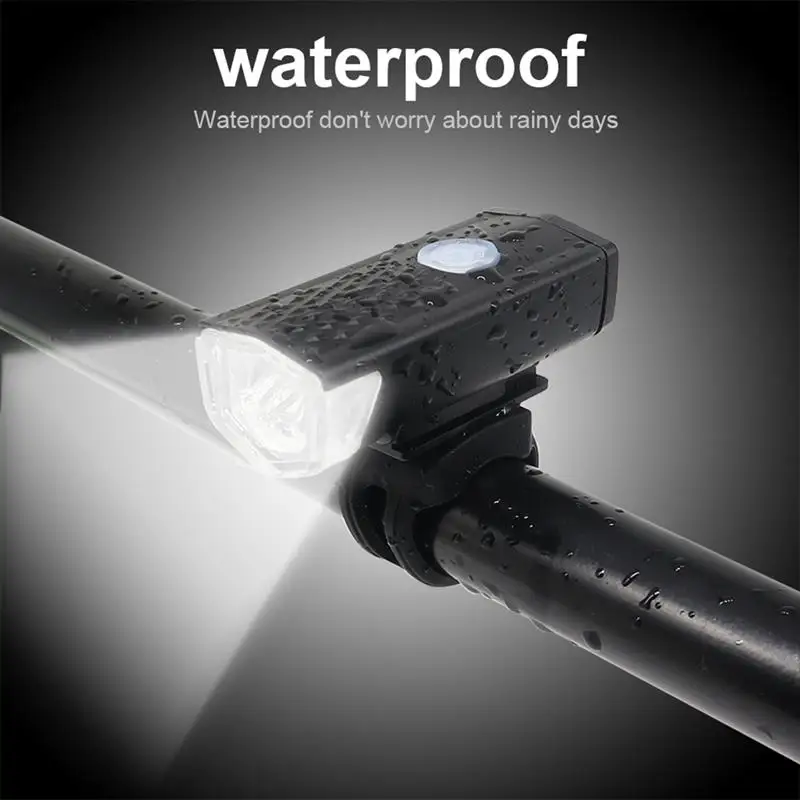 

USB Rechargeable Bike Light MTB Bicycle Front Back Rear Taillight Cycling Safety Warning Light Waterproof Bicycle Lamp Flashligh