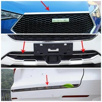 for haval f7 f7x 2018 2021 front grille hood lip molding rear tail trunk door trim exterior mouldings stainless steel sticker
