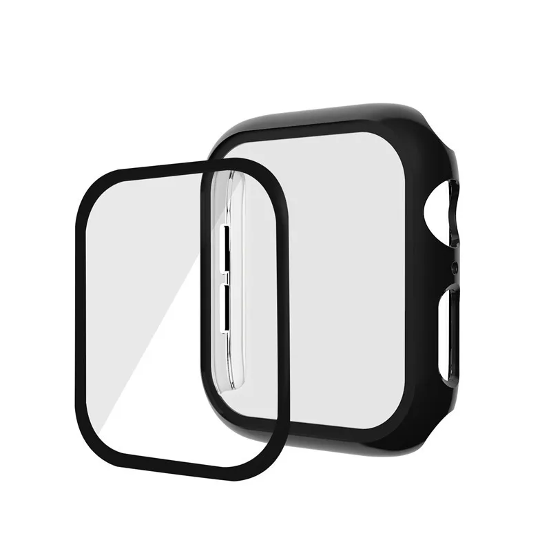 360 закаленное стекло для Apple Watch 44 мм 42 мм 38 мм 40 мм серия 4 3 2 1 полное покрытие изогнутые края рамка Защита экрана для i Watch
