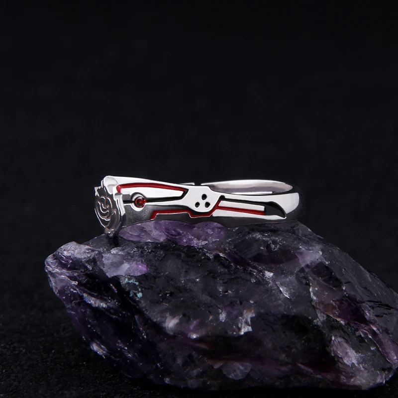 Anime Volume 2 Ruby Rose Ring 925 Sterling Silver Finger Adjustable Jewelry Fashion Cosplay Xmas Gift |