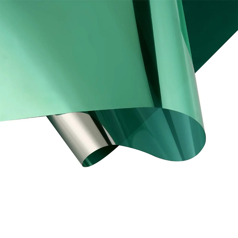 Зеленая Серебряная Солнцезащитная пленка съемная термоизоляционная