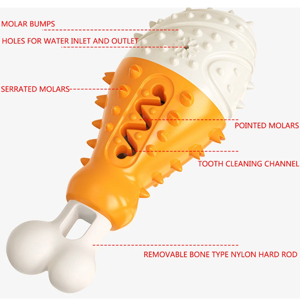Нетоксичная игрушка для собак с защитой от укусов индейка нога собака