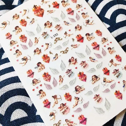 L+ Серия angel DESIGNS L-192 стикеры 3D на ногти nail Art Шаблон для украшения ногтей - Цвет: L-192