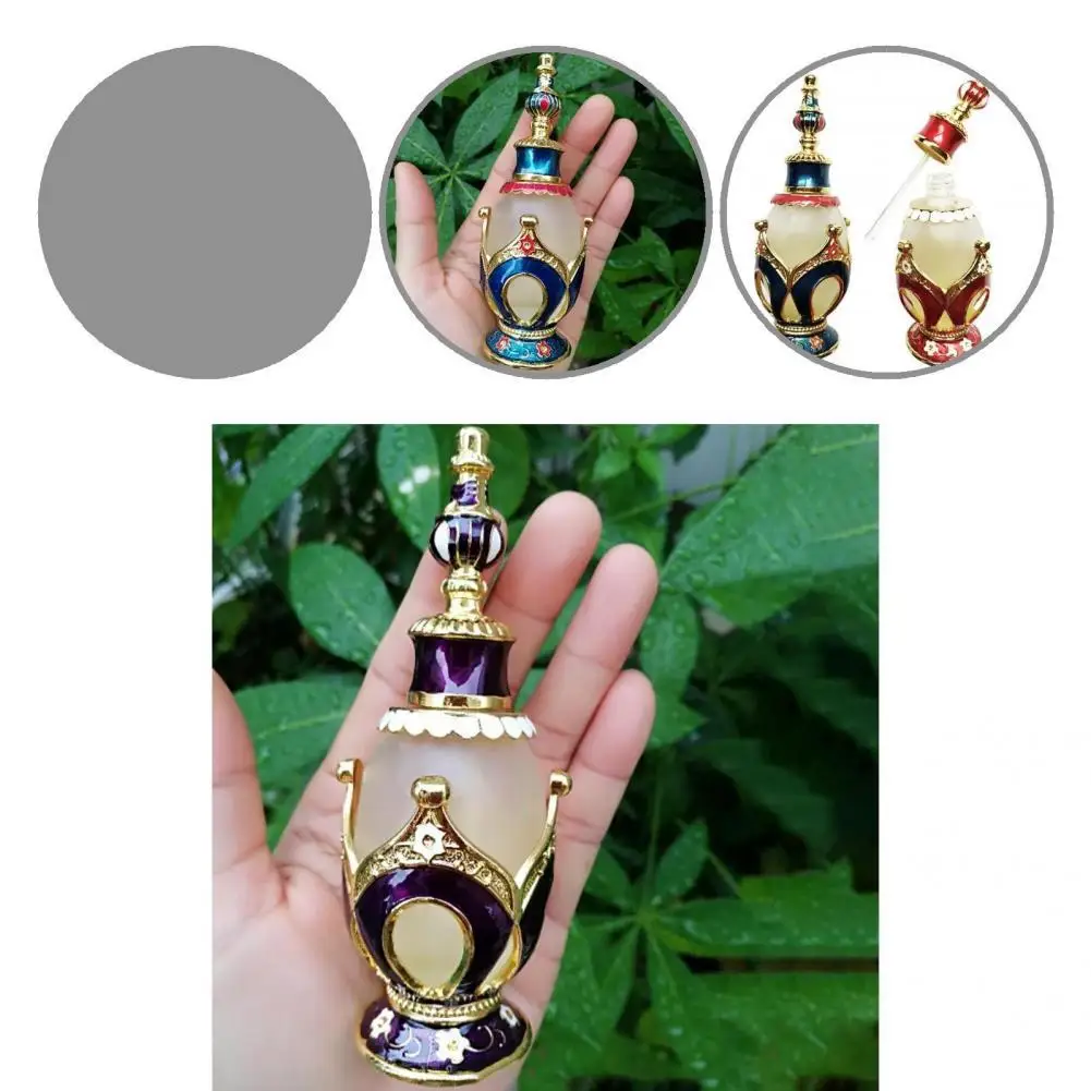 

Portable 25ml Convenient Glossy Crown Shape Perfume Refillable Bottle Compact Essential Oil Diffuser Lightweight for Women