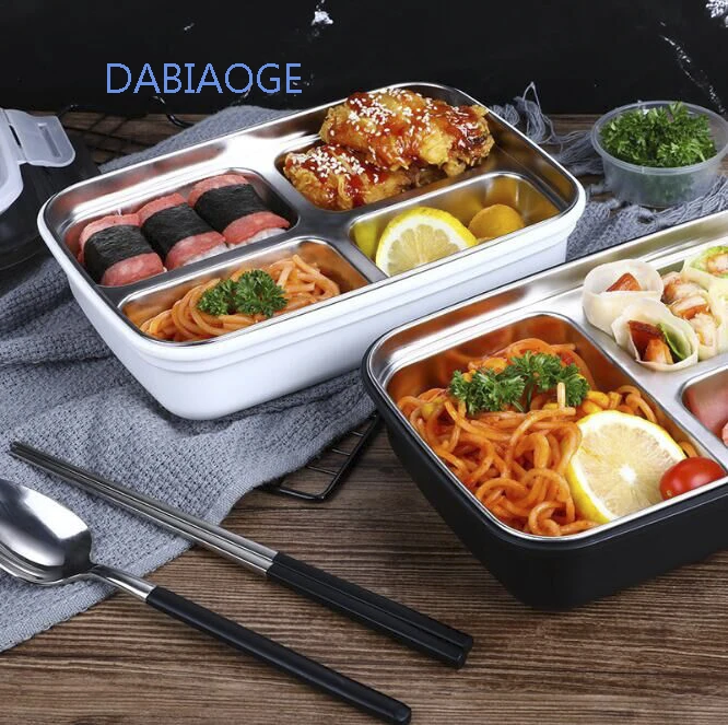 Здоровый материал нержавеющая сталь Ланч бокс пшеничная солома Bento коробки