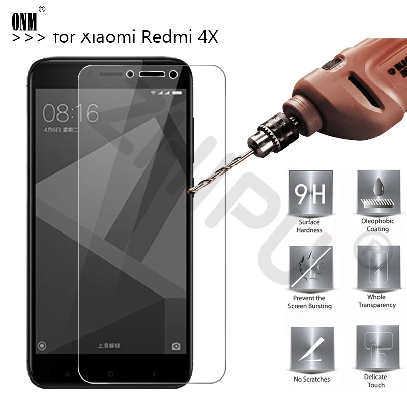 Закаленное стекло премиум класса 2.5D 0 26 мм 9H для Xiaomi Redmi 4x защитная пленка из