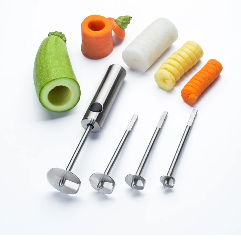 4 в 1 Нержавеющая сталь для колонкового бурения инструменты фруктов и устройство