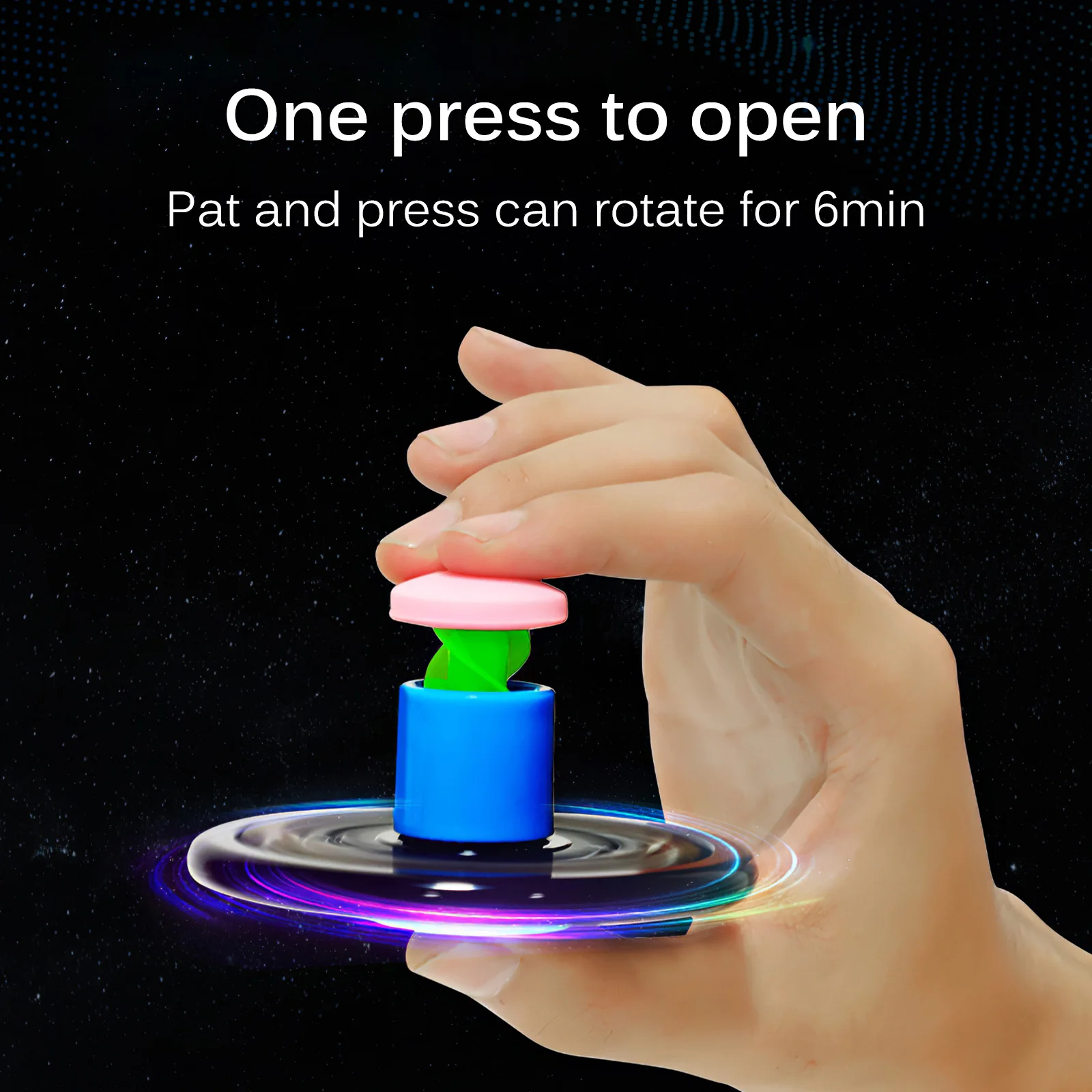 

Long-Lasting Fidget Spinning Stress Relief Superimposed Playing Toys Kinetic Gyroscope Superimposed No Battery Spinning Bearing