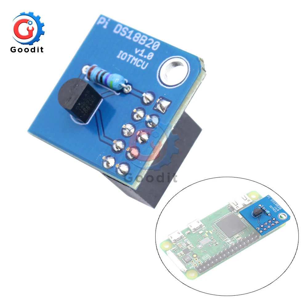 Модуль датчика температуры DS18B20 3 В 1 проводной интерфейс для Raspberry Pi 1/2/3/A +/B +