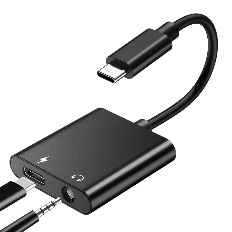 2In1 кабель-Переходник USB C на 3 5 мм наушники адаптер переменного тока быстрая