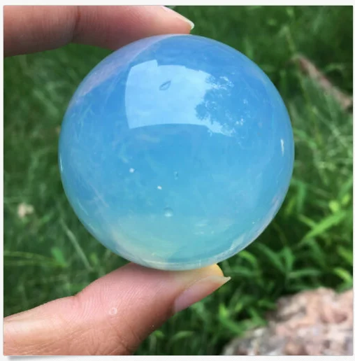 

2" Opal quartz crystal ball reiki healing 1pc +Base