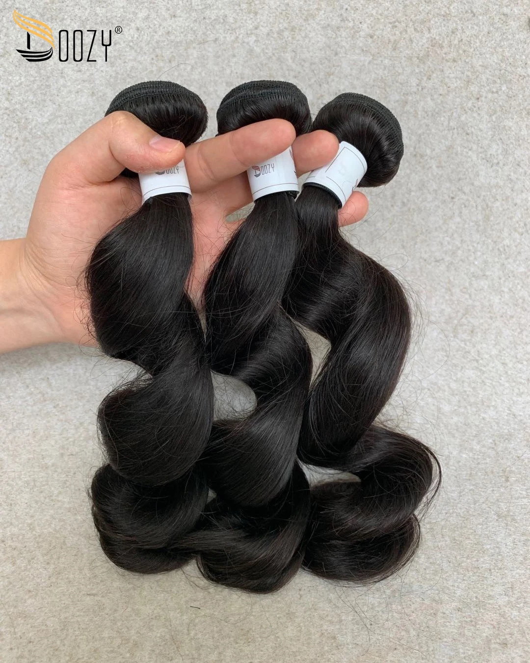 Doozy волосы 10A перуанские девственные волосы 3 пучка свободные волнистые девственные человеческие волосы