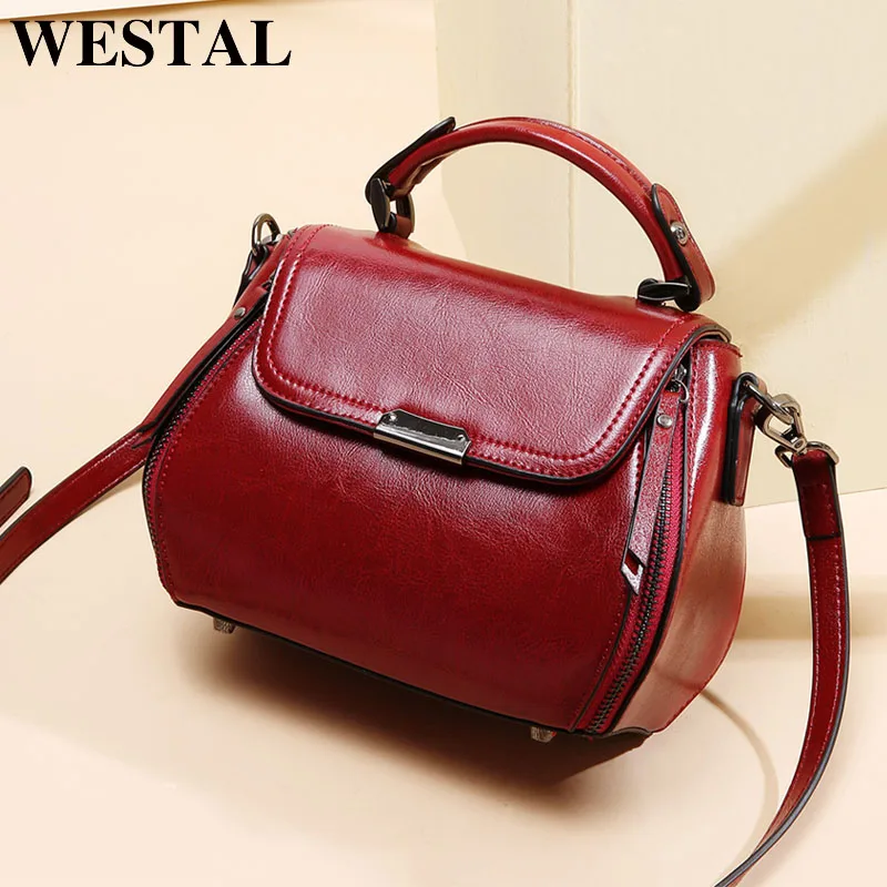 WESTAL женские сумки через плечо кожаные на для женщин с ручками сверху женская