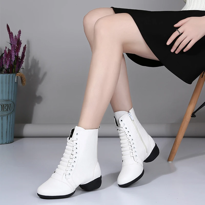 Женские высокие кроссовки для бальных танцев хиппозиус Современные Квадратные