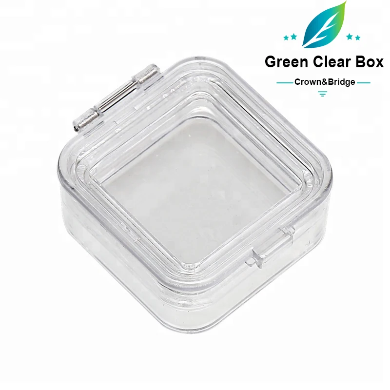 dental clear box for teeth crown and bridge for dental labs box-dental labs teeth box white and translucent box