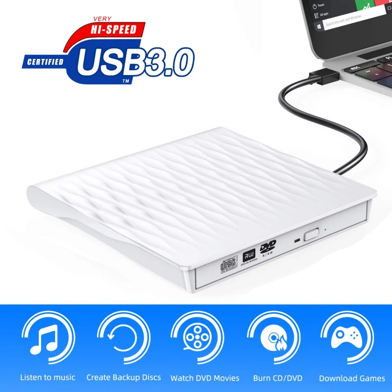 USB 3 0 внешний DVD/CD/VCD горелка RW SVCD проигрыватель дисков оптический usb дисковод для