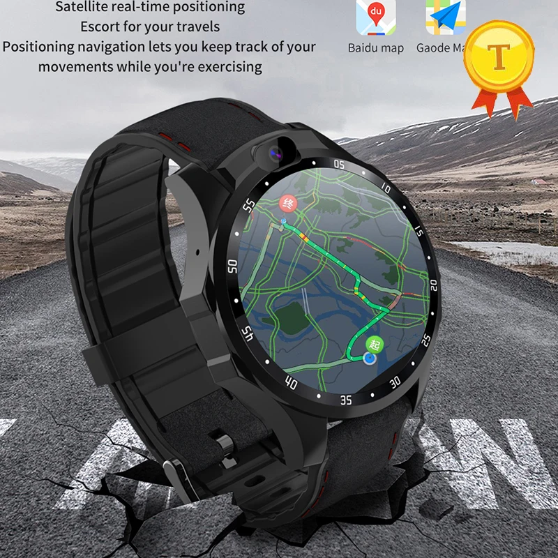 Смарт часы 2019 наручные с GPS 3 + 32 ГБ двойная камера HD пульсометр поддержка быстрой