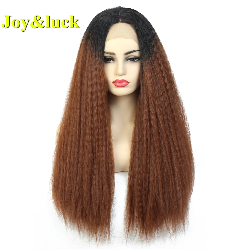 Женский длинный парик Joy &amp luck 24 дюйма со светлыми кружевами спереди кудрявые