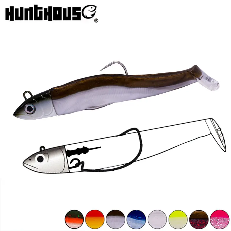 Блесна для рыбалки Hunthouse black minnow 25 г 120 Мягкая приманка щуки hengelsport roofvissen kunstaas bass